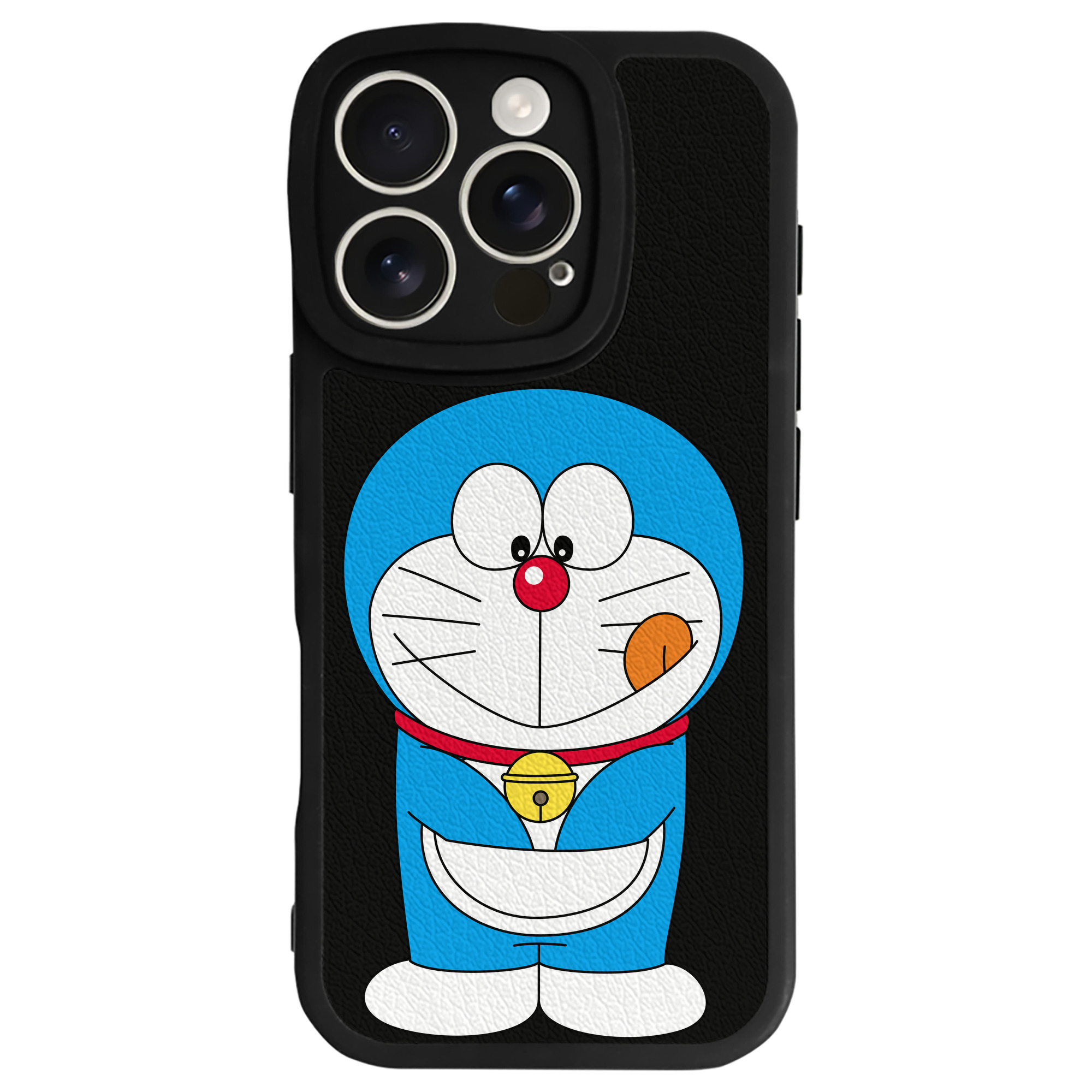（画像用） ドラえもん Doraemon 【iPhone 16シリーズ対応】シリコンスマホケース（レザー調） 材質：シリコン